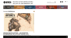 Desktop Screenshot of galeriawinda.pl