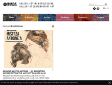 Tablet Screenshot of galeriawinda.pl